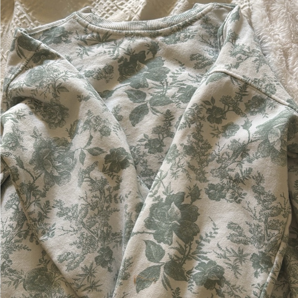 Floral Print Sweatshirt